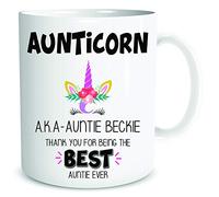 Personalised Auntie Mug Aunticorn Funny Mugs Unicorn Aunt Aunty Present Cup Best Auntie Ever WSDMUG2017