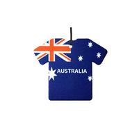 Personalised Australia Flag Jersey Car Air Freshener (Custom Fun Birthday/Xmas Christmas Stocking Filler/Secret Santa/Novelty Scented Gift)