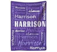 Personalised Baby Blankets,Custom Blanket,Name Blankets Personalized Kids,Personalized Blankets for adults,Throw Blanket for Baby Adults Friends Families Gift