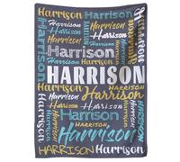 Personalised Baby Blankets,Custom Blanket,Name Blankets Personalized Kids,Personalized Blankets for adults,Throw Blanket for Baby Kids Adults Friends Families Gift
