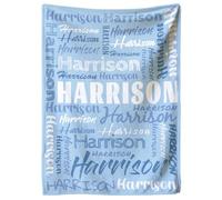 Personalised Baby Blankets,Custom Blanket,Name Blankets Personalized Kids,Personalized Blankets for adults,Throw Blanket for Baby Kids Adults Friends Families Gift