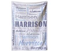Personalised Baby Blankets,Custom Kids Blanket,Name Blankets Personalized,Personalized Blankets for adults,Throw Blanket for Baby Kids Adults Friends Families Gift
