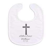 Personalised Baby Christening Bib- Keepsake Church Outfit.