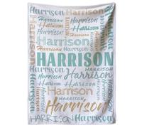 Personalised Baby & Kids Blankets, Name Blankets, Personalized Throw Blankets for Kids, Adults & Families - Gift