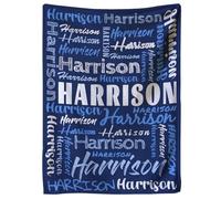 Personalised Baby & Kids Blankets, Name Blankets, Personalized Throw Blankets for Kids, Adults & Families Gift