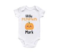 Personalised Baby Little Pumpkin Halloween Baby Grow Bodysuit 1st Halloween Outfit 2025 Cotton BabyGrow Vest Girl Boy Unisex Gift Name 0-3 Months