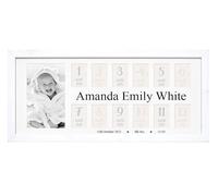 Personalised Baby My First Year Photo Frame 12 Months Birth Details