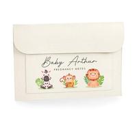 Personalised Baby Name Jungle Animals Document Folder Pregnancy Maternity Notes Birth Plan