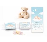 Personalised Baby Shower Love Hearts Custom Wrapped Mini Rolls Choose 1 of 5 Pastel Designs Woodland Safari Rainbow Teddy Tiny Toes Made in UK (1 Little Cloud Dream)
