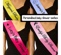 Personalised Baby Shower Mum to Be Mummy to be sash - Any Text and Clip Arts - Choose your colour!