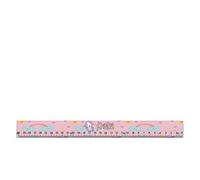 Personalised Baby Unicorn Rainbow Cloud pattern ANY NAME Birthday Back to School Girl/Boy Gift Present idea White 15cm / 30cm Ruler. (30 CM)