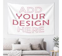 Personalised Backdrop Custom Tapestry Print Any of Your Design Photo/Text/Logo Home Decorative wall hangings Art Poster for Wedding Family Memorial Gift 229 cm x 152 cm