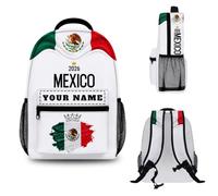 Personalised Backpack 2026 with Your Name, Personalised School Bag Rucksack for Men Women Boys Girls, Football Gifts, Starting School Gifts, Ideal for Schools Office and Travel