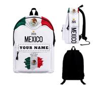 Personalised Backpack 2026 with Your Name, Personalised School Bag Rucksack for Men Women Boys Girls, Football Backpack, Football Gifts, Starting School Gifts, Ideal for Students and Office