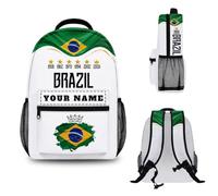 Personalised Backpack 2026 with Your Name, Personalised School Bag Rucksack for Men Women Boys Girls, Football Gifts, Starting School Gifts, Ideal for Schools Office and Travel