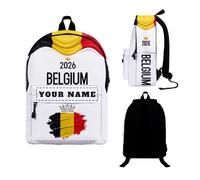Personalised Backpack 2026 with Your Name, Personalised School Bag Rucksack for Men Women Boys Girls, Football Backpack, Football Gifts, Starting School Gifts, Ideal for Students and Office