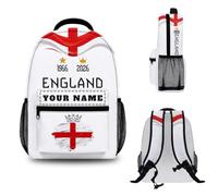 Personalised Backpack 2026 with Your Name, Personalised School Bag Rucksack for Men Women Boys Girls, Football Gifts, Starting School Gifts, Ideal for Schools Office and Travel