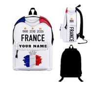 Personalised Backpack 2026 with Your Name, Personalised School Bag Rucksack for Men Women Boys Girls, Football Backpack, Football Gifts, Starting School Gifts, Ideal for Students and Office