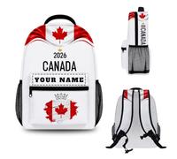 Personalised Backpack 2026 with Your Name, Personalised School Bag Rucksack for Men Women Boys Girls, Football Gifts, Starting School Gifts, Ideal for Schools Office and Travel