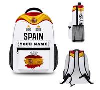 Personalised Backpack 2026 with Your Name, Personalised School Bag Rucksack for Men Women Boys Girls, Football Gifts, Starting School Gifts, Ideal for Schools Office and Travel