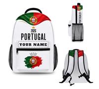 Personalised Backpack 2026 with Your Name, Personalised School Bag Rucksack for Men Women Boys Girls, Football Gifts, Starting School Gifts, Ideal for Schools Office and Travel