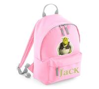 Personalised Backpack, Funny Shre-k Movie Lover Gift Bag, Gift For Kids-Boy-Girl, Birthday, 9 litres Mini Fashion Backpack for Nursery, Bookbags, Rucksack, Shoulder Bag. (Classic Pink)