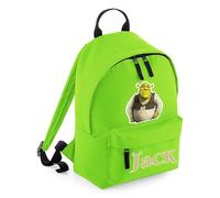 Personalised Backpack, Funny Shre-k Movie Lover Gift Bag, Gift For Kids-Boy-Girl, Birthday, 9 litres Mini Fashion Backpack for Nursery, Bookbags, Rucksack, Shoulder Bag. (Lime Green)