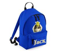 Personalised Backpack, Funny Shre-k Movie Lover Gift Bag, Gift For Kids-Boy-Girl, Birthday, 9 litres Mini Fashion Backpack for Nursery, Bookbags, Rucksack, Shoulder Bag. (Bright Royal)