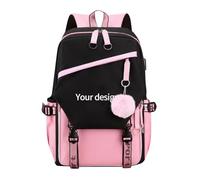 Personalised Backpack,Personalised Backpacks for Girls with Photo and Name/Text,School Bags for Girls Secondary School,46x30x19cm,Birthday Gifts for Kids#02