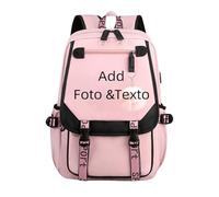 Personalised Backpack,Personalised Backpacks for Girls with Photo and Name/Text,School Bags for Girls Secondary School,46x30x19cm,Birthday Gifts for Kids#01