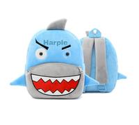 Personalised Backpack with Embroidered Name for Kids Customized Animal Plush Toddler Bag for Girls Boys Rucksack for Travel Kindergarten Preschool for 1-6 Years Old Baby (Shark)