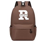 Personalised Backpack with Initial & Name, Custom Children's Backpack for Boys & Girls, 25L Capacity Large School Bags Water Resistant, Lightweight Rucksack, Casual Daypack College Secondary (Brown)