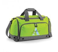 Personalised Bag Initial with Name, Alphabet Name, Holdall Shoulder Bag. (Lime Green)