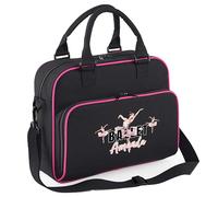 Personalised Ballet Diva Junior Dance Bag Girls Custom Name Ballerina Dancing Class Kit Bag Kids, One Size, Black