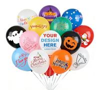 Personalised Balloons with Custom Logo/Text 100/200/500 Pcs Latex Helium Balloons for Birthday Party Decoration Wedding Shower Baby Shower Anniversary (200)