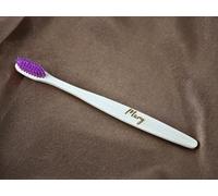 Personalised Bamboo Natural 100% Eco-Friendly Purple Engraved Toothbrush