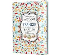 Personalised Baptism Gift Book Of Words of Wisdom. A Cherished Memory Keepsake, Tailored Specifically for Your Child's Baptism Day
