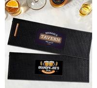 Personalised Bar Mat, Non-slip PVC Rubber Bar Mat, Colorful Printed Custom Bar Name, Kitchen Spill Mat, Whisky Coasters for Drinks, Gifts for Bartender Drinking Lover Cocktail Lover
