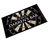 Personalised Bar Runner Mat - Dartboard games room, home bar runner beer mat 125 Bar accessories