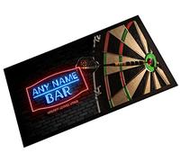 Personalised Bar Runner Mat - Dartboard Games Room - Home bar runner beer mat 301