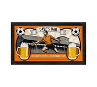 Personalised Bar Runner Wolverhampton Football Fan Rubber Beer Mat Home Pub Man Cave Shed Retro Dad Birthday Gift SBR94
