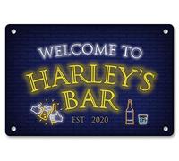 Personalised Bar Sign Any Name Garden Plaque Gift Bar Pub Backyard Bar Sign 99