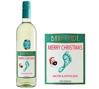 Personalised Barefoot Moscato Wine Label for Birthday Xmas Christmas BL245