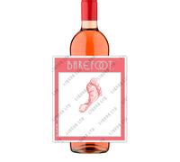 Personalised Barefoot White Zinfandel Rose Wine 75cl Bottle with Custom Label