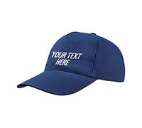 Personalised Baseball Cap | Any Text Any Image, Custom Caps for Men | Perfect for Sports Teams and Outdoor Activities Adjustable Cotton Cap | One Size Adult Unisex Cap Navy