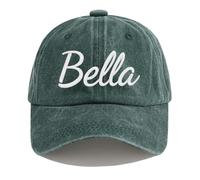 Personalised Baseball Cap for Men,Embroidery Washed Vintage Dad Cap,Custom Baseball Caps for Boys Grils,Personalised Hat with Any Text Name Logo,Adjustable Men's Hats & Caps