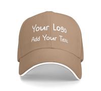 Personalised Baseball Cap, Personalised Hat with Text Logo and Print Photo, Image, Custom Summer Sun Caps Unisex, Gift for Mother Father Man Woman Friend