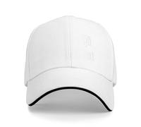 Personalised Baseball Cap, Personalised Hat with Text Logo and Print Photo, Image, Custom Summer Sun Caps Unisex, Gift for Mother Father Man Woman Friend White