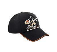 Personalised Basketball Player Any Name Sports Lover Gift for Men, Brother, Father, Boy Birthday Present Gift idea Cotton Piped Authentic Unisex Sports Unisex Cap. (Black Orange)