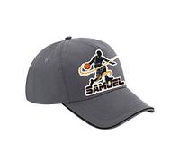 Personalised Basketball Player Any Name Sports Lover Gift for Men, Brother, Father, Boy Birthday Present Gift idea Cotton Piped Authentic Unisex Sports Unisex Cap. (Graphite Grey Black)